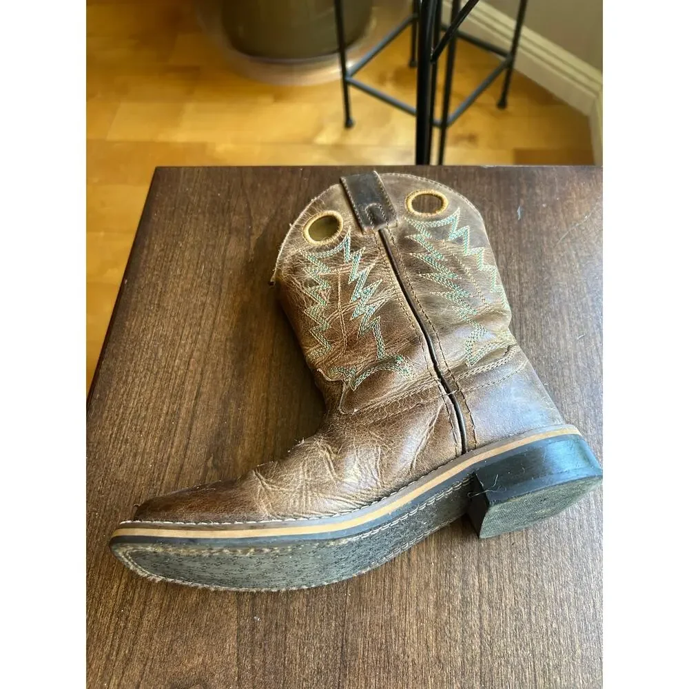 SMOKY MOUNTAIN BOYS' JESSE WESTERN BOOTS size 1 square